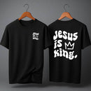 Camiseta Oversized – “Jesus Is King” (4 Cores Disponíveis)