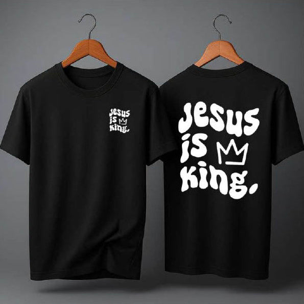 Camiseta Oversized – “Jesus Is King” (4 Cores Disponíveis)