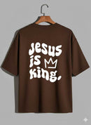 Camiseta Oversized – “Jesus Is King” (4 Cores Disponíveis)