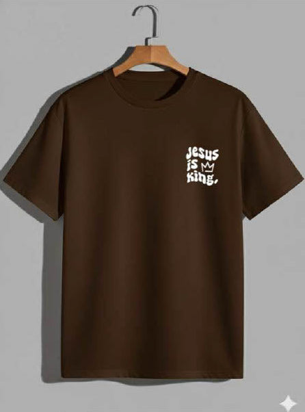 Camiseta Oversized – “Jesus Is King” (4 Cores Disponíveis)