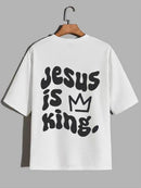 Camiseta Oversized – “Jesus Is King” (4 Cores Disponíveis)