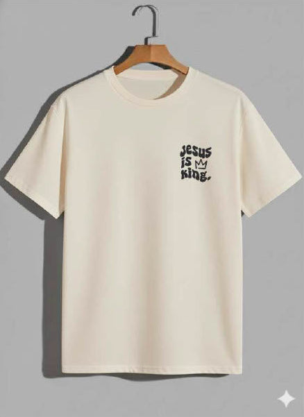 Camiseta Oversized – “Jesus Is King” (4 Cores Disponíveis)