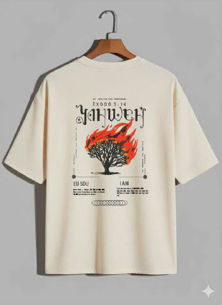 Camiseta Oversized – “YAHWEH” (4 Cores Disponíveis)