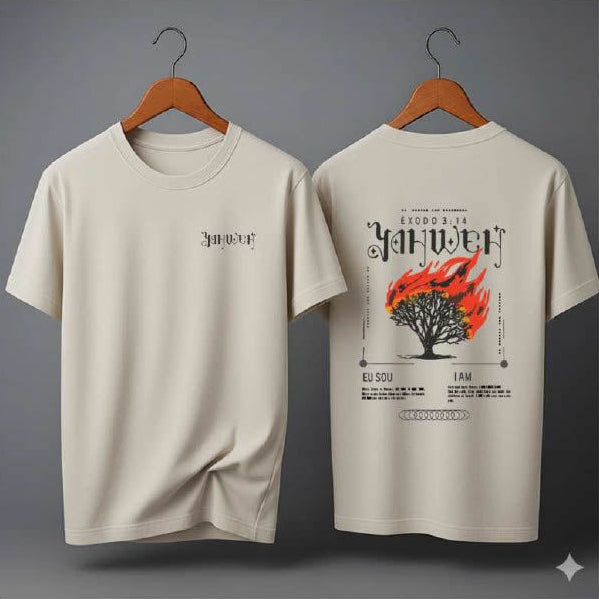 Camiseta Oversized – “YAHWEH” (4 Cores Disponíveis)