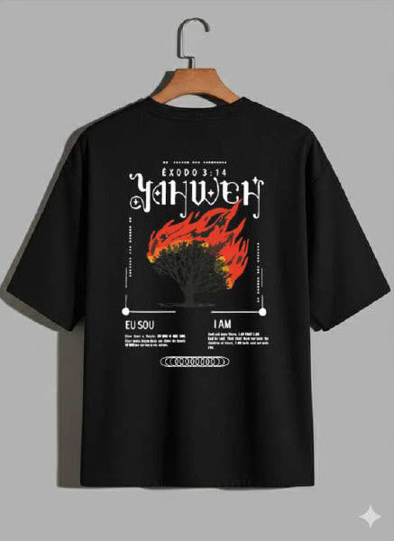 Camiseta Oversized – “YAHWEH” (4 Cores Disponíveis)