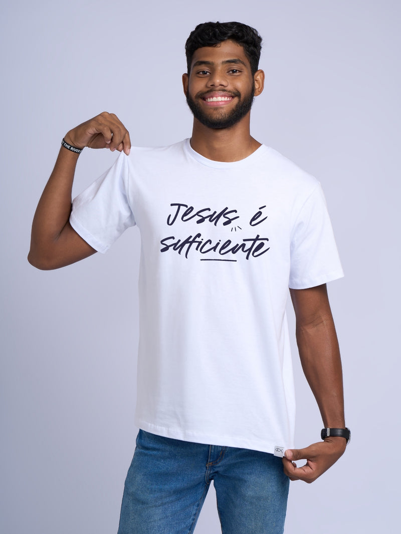Camiseta "Jesus É Suficiente" Masculina