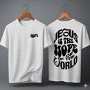 Camiseta Oversized – “Jesus Is The Hope Of The World” (4 Cores Disponíveis)