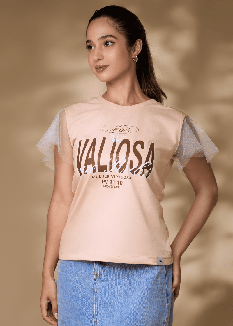 Camiseta "Valiosa" Feminina