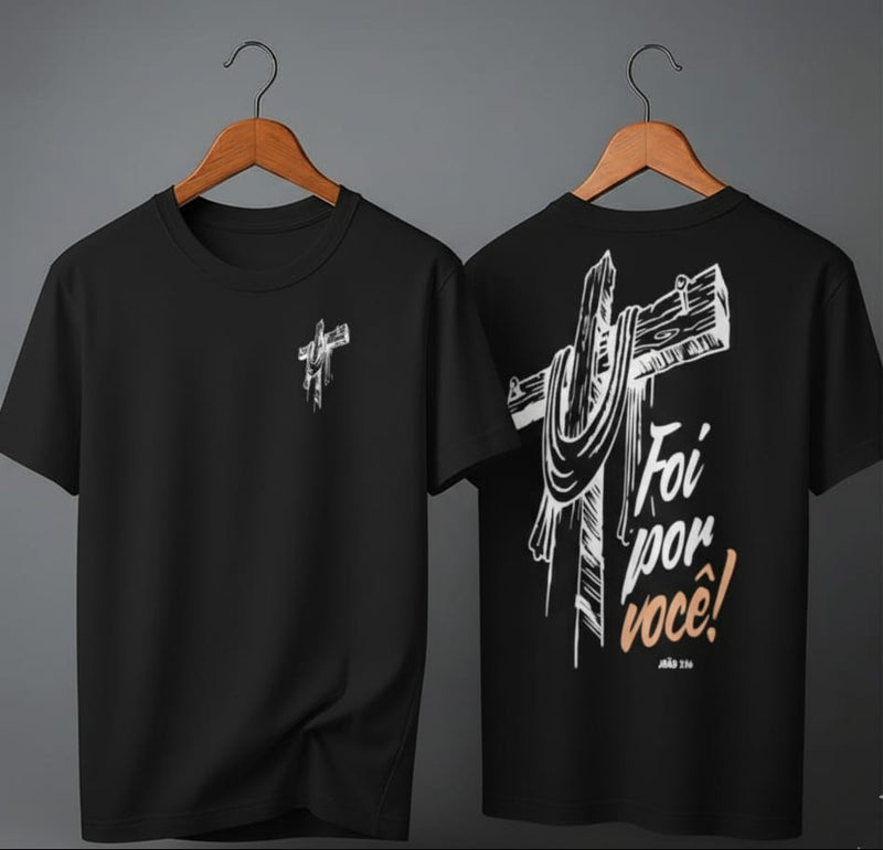 Camiseta Oversized – “Foi Por Você” (4 Cores Disponíveis)