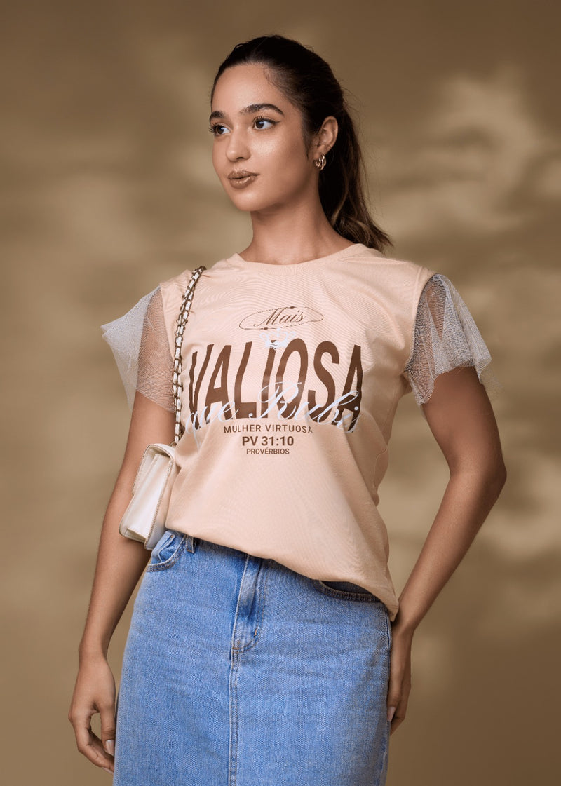 Camiseta "Valiosa" Feminina