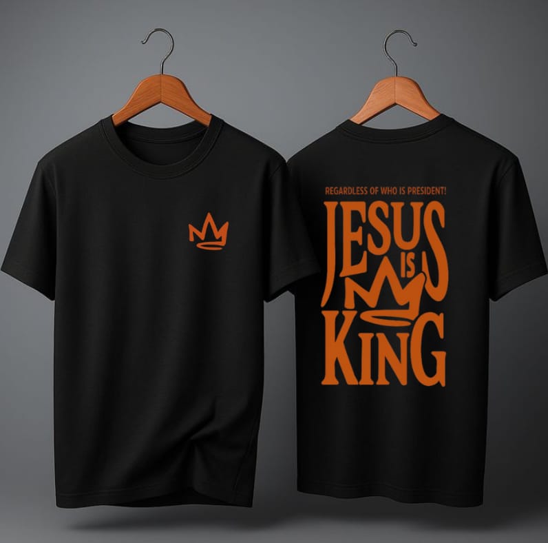 Camiseta Oversized – “Jesus Is King 2.0” (4 Cores Disponíveis)