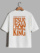 Camiseta Oversized – “Jesus Is King 2.0” (4 Cores Disponíveis)