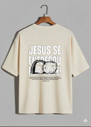 Camiseta Oversized – “Jesus se entregou por você” (4 Cores Disponíveis)