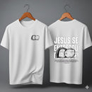 Camiseta Oversized – “Jesus se entregou por você” (4 Cores Disponíveis)