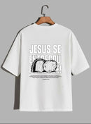 Camiseta Oversized – “Jesus se entregou por você” (4 Cores Disponíveis)