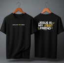 Camiseta Oversized – “Jesus Is My Best Friend” (4 Cores Disponíveis)
