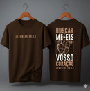 Camiseta Oversized – “Buscar Me-Eis Com Todo Vosso Coração” (4 Cores Disponíveis)